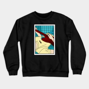 Boy guitar creme vektor Crewneck Sweatshirt